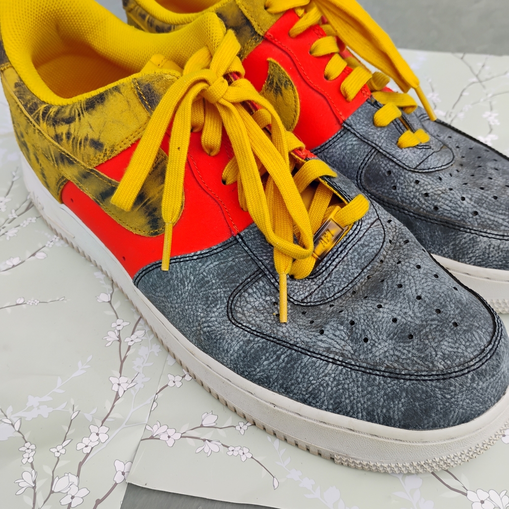 Nike Yellow and Red Sneakers